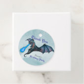 Blue Dragon Verjaardag Bedankt  Bedankjes Labels (In situ)