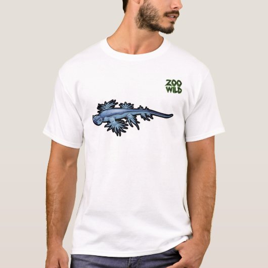 Blue Dragon Zee Slug Nudibranch T-shirt (Voorkant)