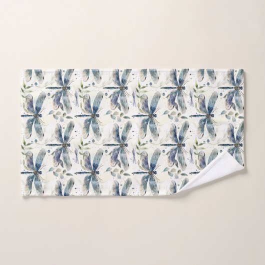 Blue Dragonflies Bad Handdoek (Handdoek)
