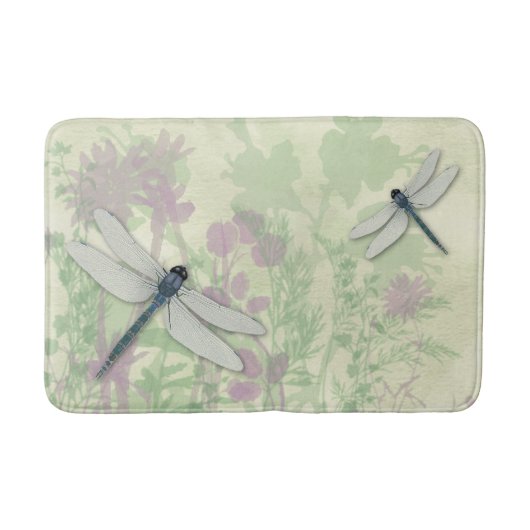 Blue Dragonflies Bath Mat (Voorkant)