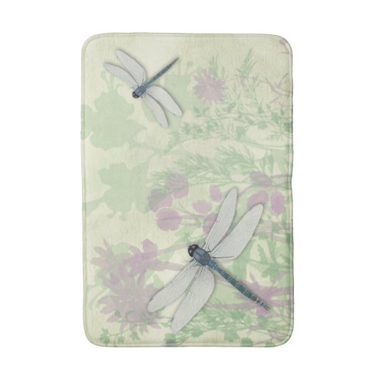 Blue Dragonflies Bath Mat (Voorkant Verticaal)