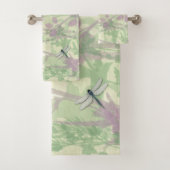 Blue Dragonflies Bath Towels Bad Handdoek (Insitu)