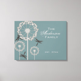 Blue Dragonflies Canvas Afdruk