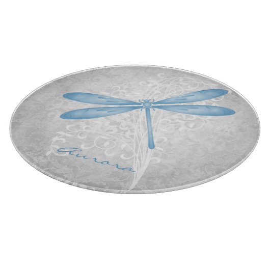 Blue Dragonfly - Aangepast snijvlak Snijplank (Hoek)