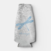 Blue Dragonfly - aangepaste flessenkoeler Flesjeskoeler (Voorkant)