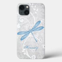 Blue Dragonfly - Aangepaste Hoesje-Mate iPhone-dra