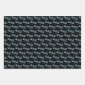 Blue Dragonfly Art inpakpapier Vel (Voorkant 3)