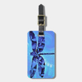 Blue Dragonfly Bagagelabel (Voorkant verticaal)