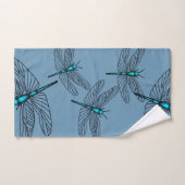 Blue Dragonfly Bathroon Towel Set Bad Handdoek (Handdoek)