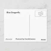 Blue Dragonfly Briefkaart (Achterkant)