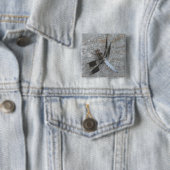 Blue Dragonfly Button (In situ)