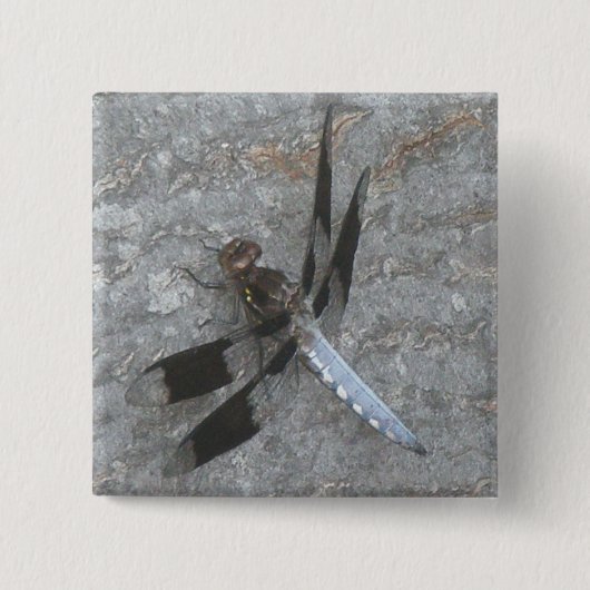 Blue Dragonfly Button (Voorkant)
