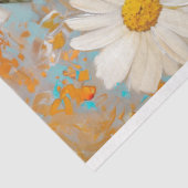 Blue Dragonfly Daisy Botanische Decoupage Tissuepapier (Detail)