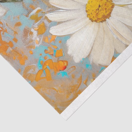 Blue Dragonfly  Daisy Botanische Decoupage Tissuepapier (Detail)