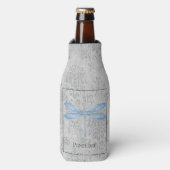 Blue Dragonfly Damask Flesjeskoeler (Fles Voorkant)