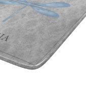 Blue Dragonfly Damask Snijplank (Hoek)