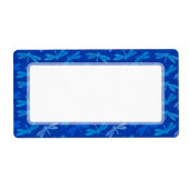 Blue Dragonfly Dance Natuur Lover Etiket (Voorkant)