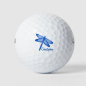 Blue Dragonfly Design Golfballen (Voorkant)