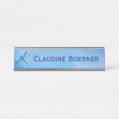  Blue Dragonfly Desk Opknoping Wall Cubicle Bureau Naambordje (Voorkant)