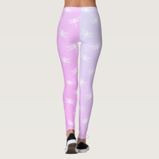 Blue Dragonfly Dream Paarse Leggings (Achterkant)