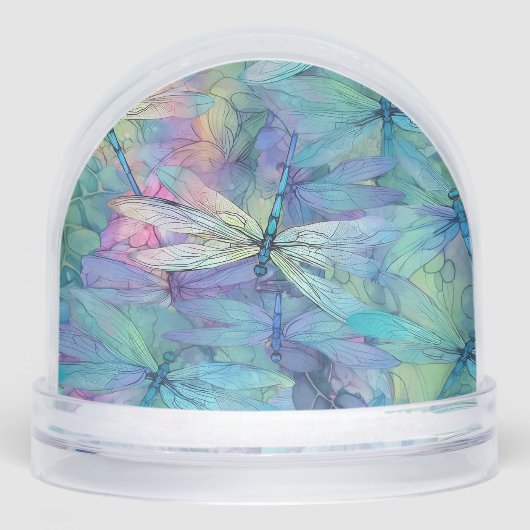 Blue Dragonfly Dreams Sneeuwbol (Voorkant)