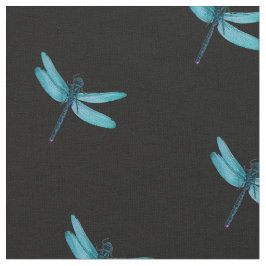 Blue Dragonfly Fabric Stof