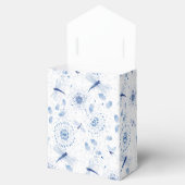 Blue Dragonfly Floral Baby shower Bedankdoosjes (Geopend)