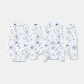 Blue Dragonfly Floral Bedankdoosjes (Uitgevouwen)