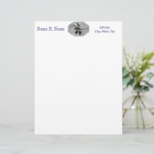 Blue Dragonfly Gepersonaliseerd Briefhoofd (Staand voorkant)