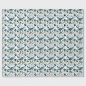 Blue Dragonfly Gift Wrap Gelukkige Verjaardag Cadeaupapier (Vlak)