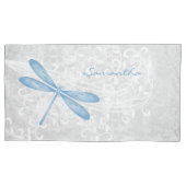 Blue Dragonfly Hoesje Kussensloop (Voorkant-Links)