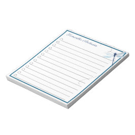 Blue Dragonfly in Flight Persoonlijke naam Notitieblok