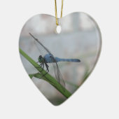 Blue Dragonfly Keramisch Ornament (Links)