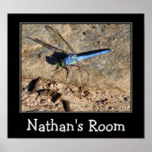 Blue Dragonfly Kinder Room Specialized Room Poster (Voorkant)
