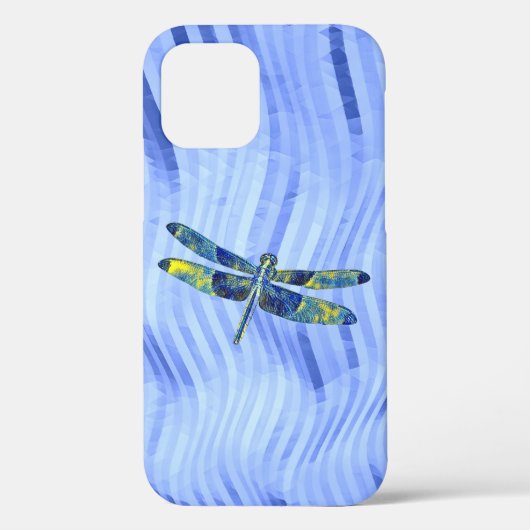Blue Dragonfly  kunst telefoonhoesje Case-Mate iPhone Case (Achterkant)