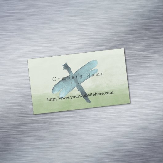 Blue Dragonfly Magnetisch Visitekaartje (Voorbeeld)