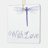 Blue Dragonfly met Ornament van liefde (Links)