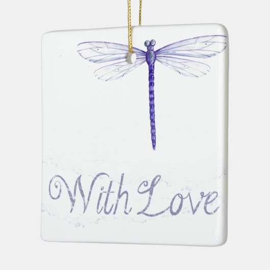 Blue Dragonfly met Ornament van liefde (Links)