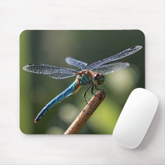 Blue Dragonfly Muismat (Met muis)