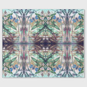 Blue Dragonfly op de afbeelding van de vijver Cadeaupapier (Vlak)