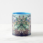 Blue Dragonfly op de  afbeelding van de vijver Mok (Midden)