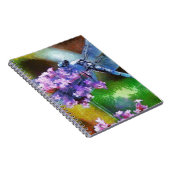 Blue Dragonfly op Wild Garlic Dot Art Notitieboek (Rechterzijde)
