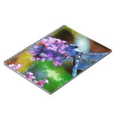 Blue Dragonfly op Wild Garlic Dot Art Notitieboek (Linkerzijde)