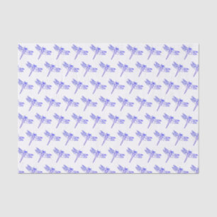 Blue Dragonfly Pastel Kinder Cute Pattern Baby Boy Tissuepapier