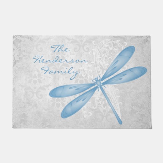 Blue Dragonfly Persoonlijke deurmat (Voorkant)