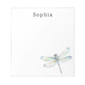 Blue Dragonfly Persoonlijke naam Notitieblok (Voorkant)