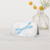 Blue Dragonfly Reception Place Card Plaatskaartje (Achterkant)