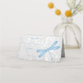 Blue Dragonfly Reception Place Card Plaatskaartje (Voorkant)