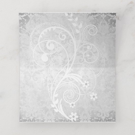 Blue Dragonfly Reception Place Card Plaatskaartje (Binnenkant ongevouwen)