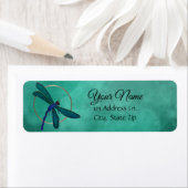 Blue Dragonfly Return Address Label (Insitu)